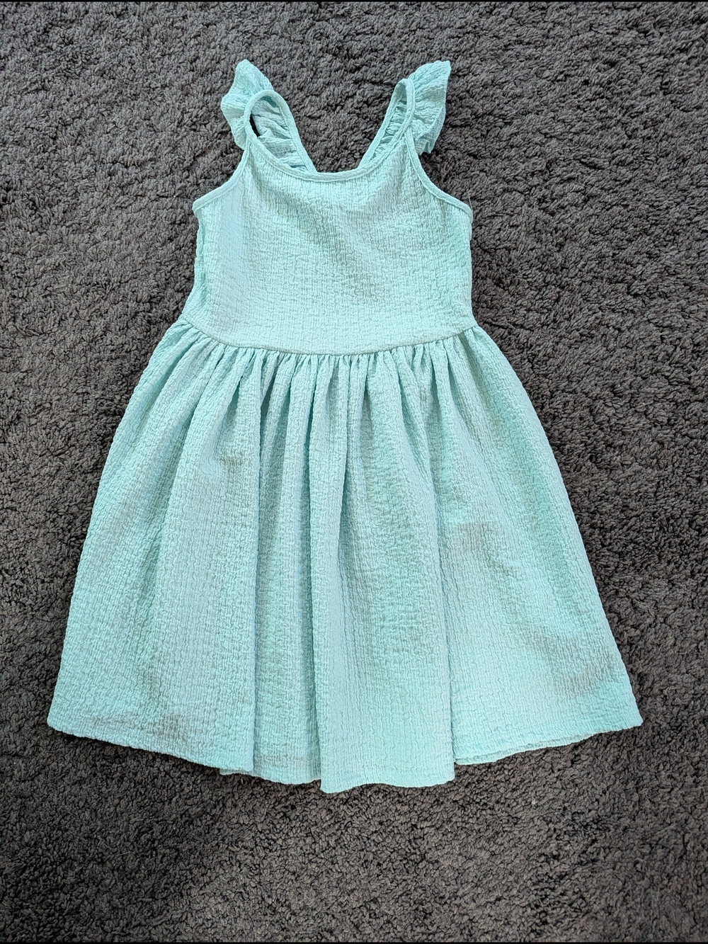 H&M Mint Green Ruffled Strap Sundress